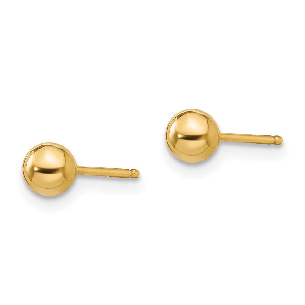 FJC Finejewelers 14 kt Yellow Gold Madi K Polished Ball Post Earrings 4 x 4 mm