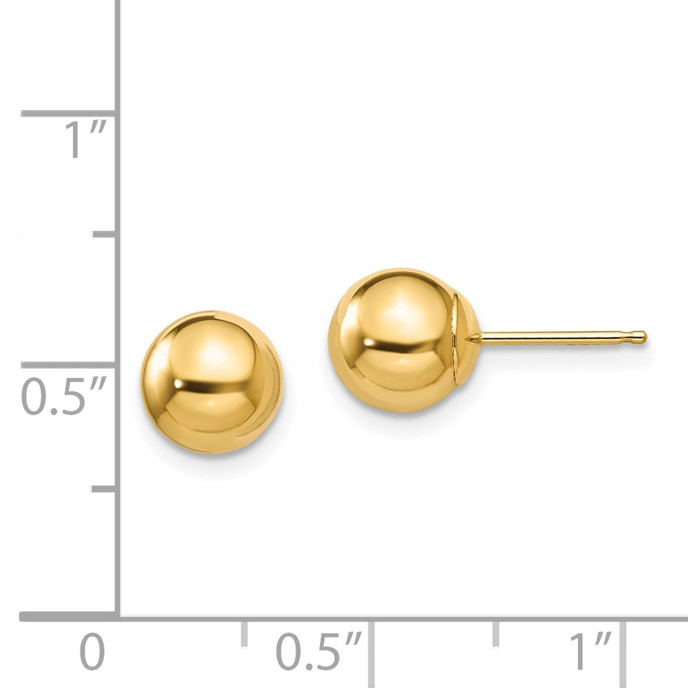 FJC Finejewelers 14 kt Yellow Gold Madi K Polished Ball Post Earrings 7 x 7 mm