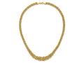 FJC Finejewelers 14 kt Yellow Gold Graduated Byzantine Necklace 17.25 Inches x 10 mm