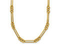 FJC Finejewelers 14 kt Yellow Gold Polished Fancy Link Necklace 17.5 Inches x 4 mm