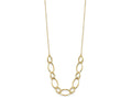 FJC Finejewelers 14 kt Yellow Gold Fancy Polished Bright Cut Oval Link Necklace 18 Inches x 8.13 mm