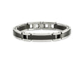 FJC Finejewelers Stainless Steel Link Polished Black IP-plated 8.5in Bracelet 8.5 Inches x 8.65 mm