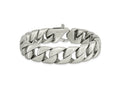 FJC Finejewelers Stainless Steel Men' Brushed Bracelet 8.5 Inches x 15.56 mm