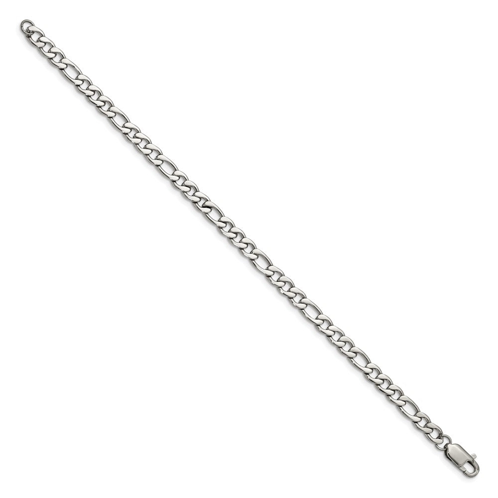 FJC Finejewelers Stainless Steel Polished Figaro Bracelet 9 Inches x 5.86 mm