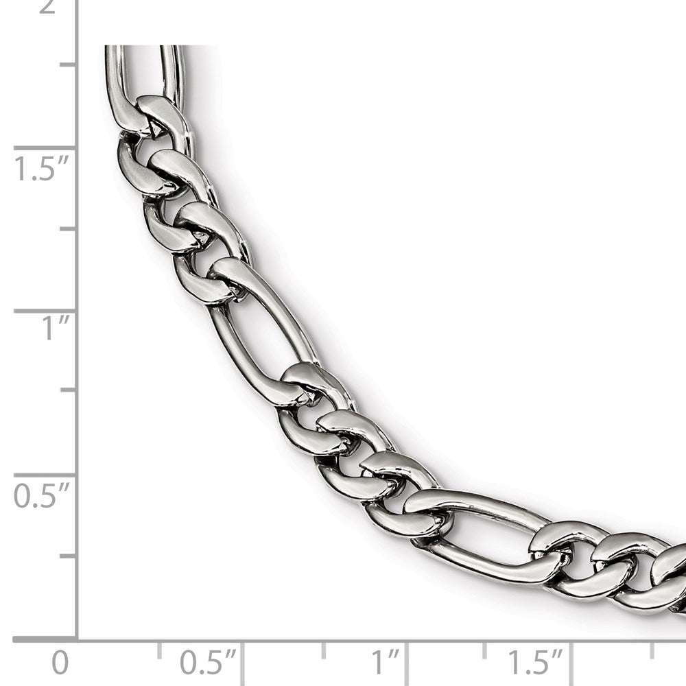 FJC Finejewelers Stainless Steel Polished Figaro Bracelet 9 Inches x 5.86 mm
