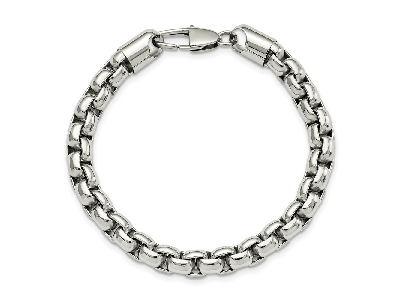 FJC Finejewelers Stainless Steel Men' Polished Bracelet 9 Inches x 8.3 mm