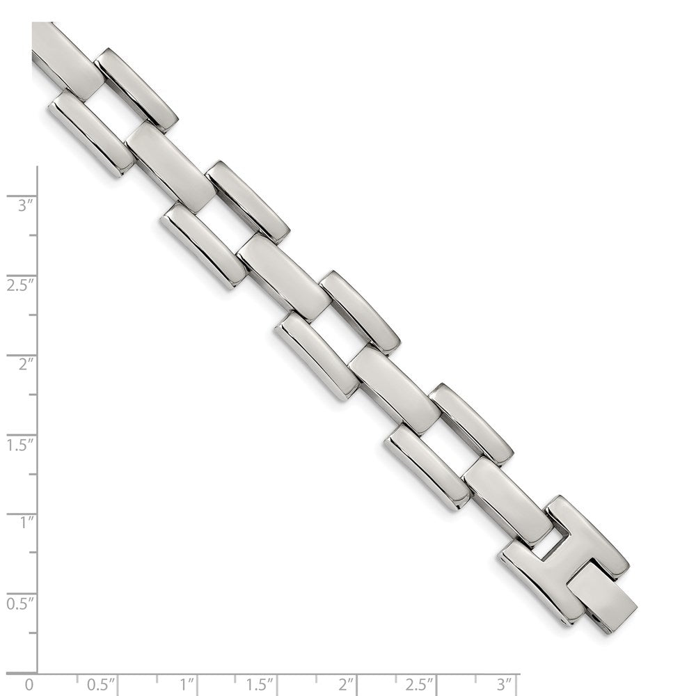 FJC Finejewelers Stainless Steel Polished Open Link 8.5in Bracelet 8.5 Inches x 13.2 mm