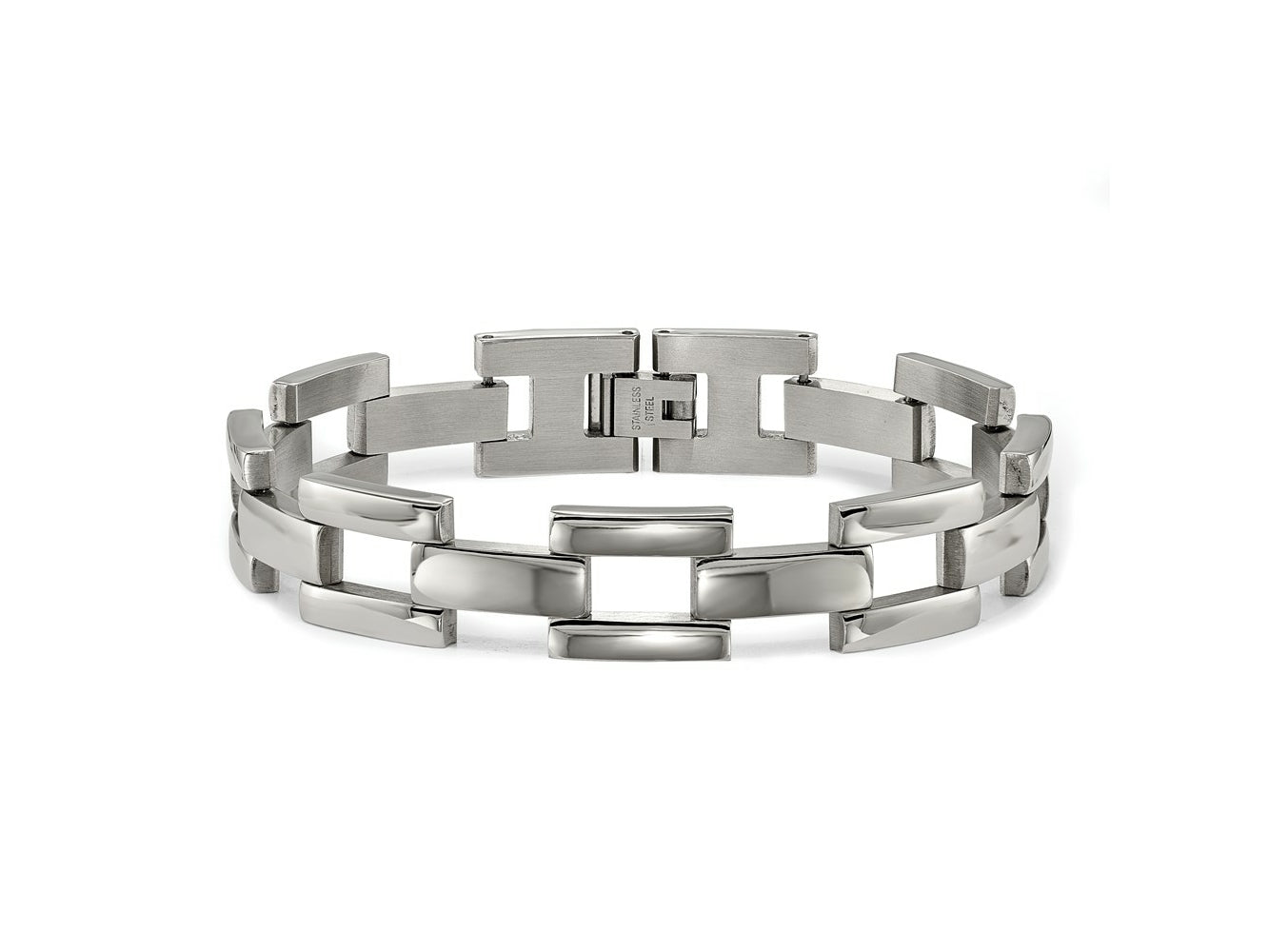 FJC Finejewelers Stainless Steel Polished Open Link 8.5in Bracelet 8.5 Inches x 13.2 mm