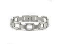 FJC Finejewelers Stainless Steel Contemporary Square Open Link Bracelet 8.5 Inches x 14.1 mm