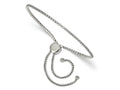 FJC Finejewelers Stainless Steel Box Polished with CZ Adjustable Bracelet  up to 9.5 inch x 1.75 mm