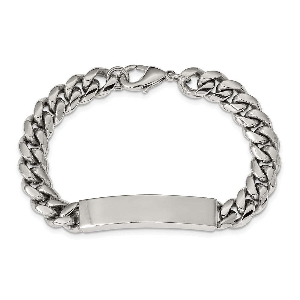 FJC Finejewelers Stainless Steel Polished ID Bracelet 8.25 Inches x 9.83 mm