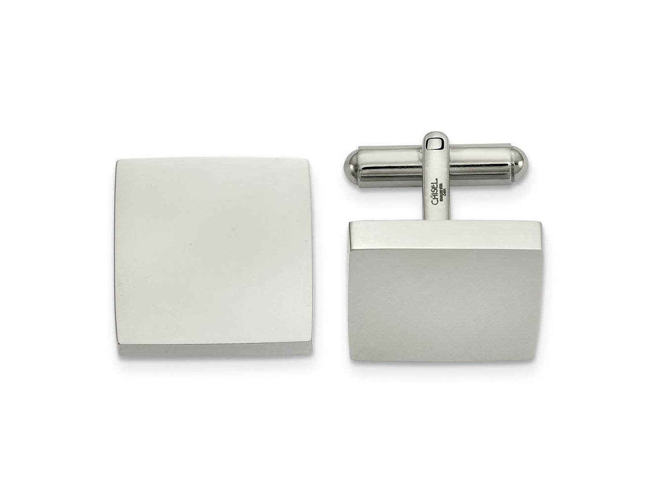 FJC Finejewelers Stainless Steel Polished Square Cufflinks 19 x 17 mm