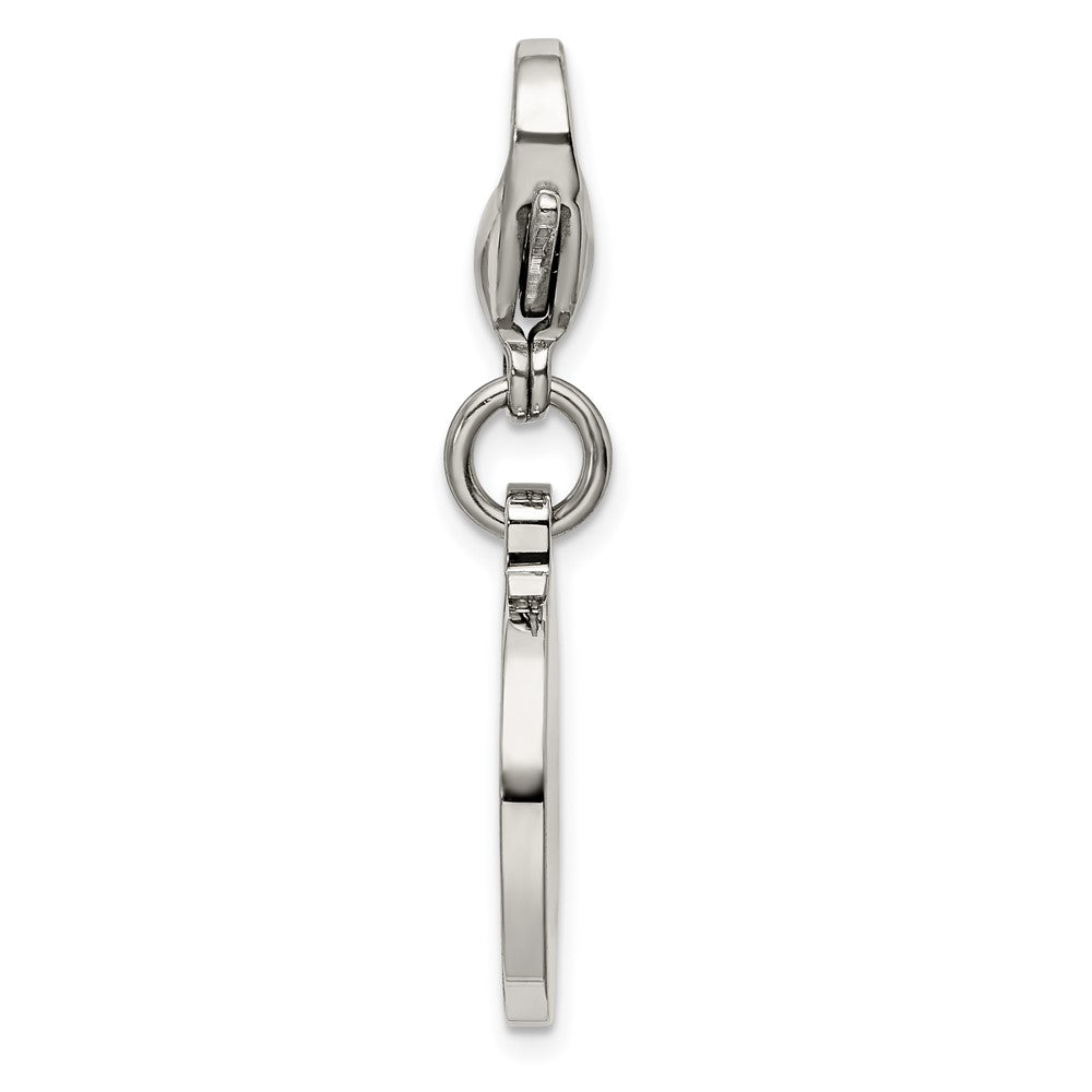 FJC Finejewelers Stainless Steel Polished with Red Enamel Medical ID Charm 35 x 18 mm