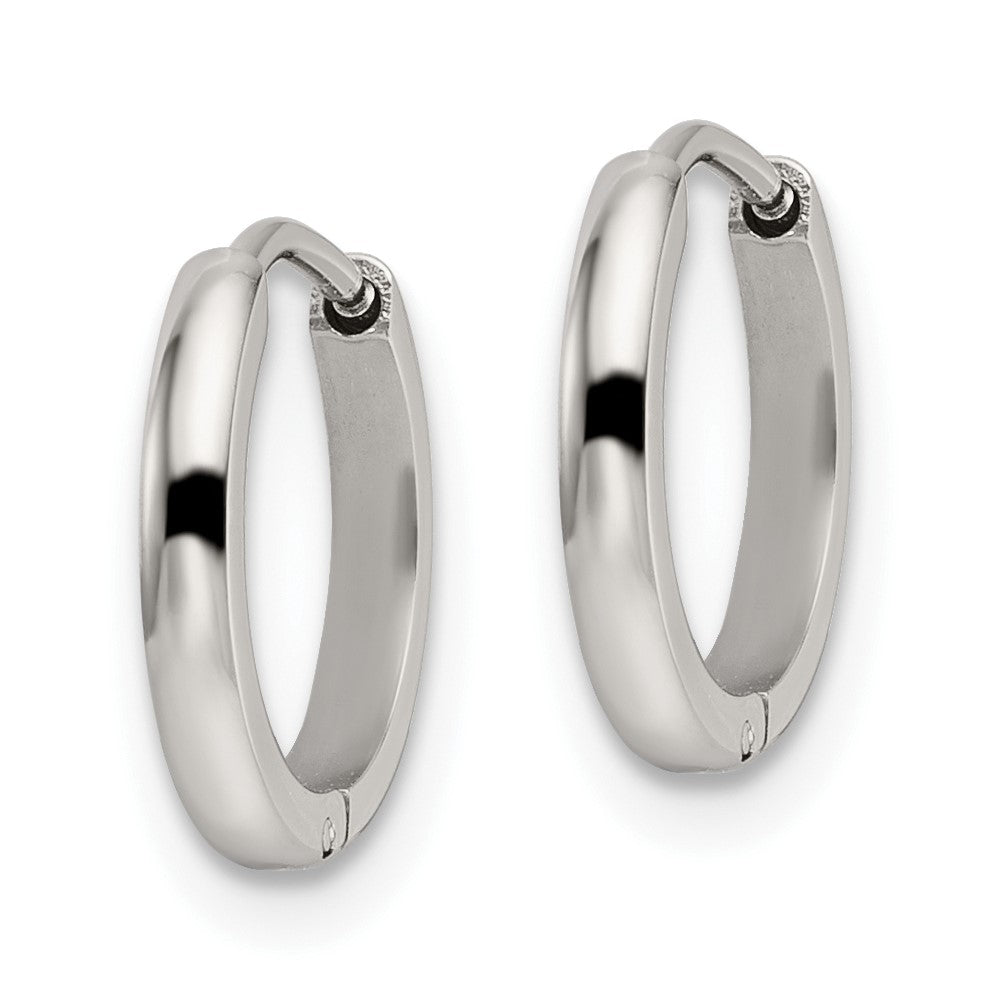 FJC Finejewelers Stainless Steel Polished 1.4mm Endless Hinged Hoops 11 mm x 11 mm