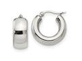 FJC Finejewelers Stainless Steel Polished Hoop Earrings 21 x 21 mm
