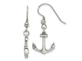 FJC Finejewelers Stainless Steel Polished Anchor Dangle Shepherd Hook Earrings 32 x 14 mm