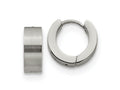 FJC Finejewelers Stainless Steel Brushed and Polished 5mn Hinged Hoop Earrings 13 x 13 mm