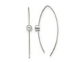 FJC Finejewelers Stainless Steel Dangle Polished CZ Threader Earrings 50 x 0 mm