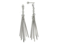 FJC Finejewelers Stainless Steel Polished Multi Bar Front and Back Post Dangle Earrings 72 x 9 mm