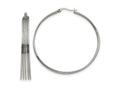 FJC Finejewelers Stainless Steel Polished Wire Hoop Earrings 55 x 53 mm