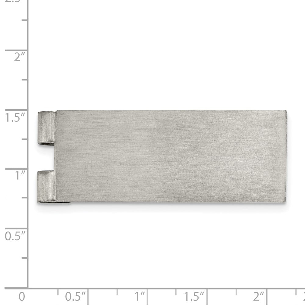 FJC Finejewelers Stainless Steel Brushed Money Clip 54 x 20 mm