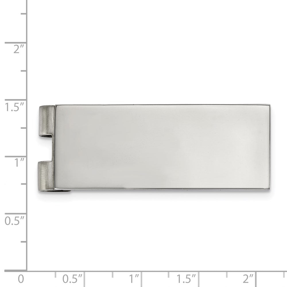 FJC Finejewelers Stainless Steel Polished Money Clip 53 x 20 mm