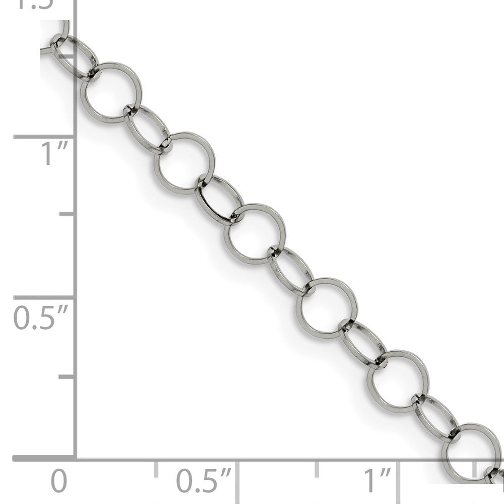 FJC Finejewelers Stainless Steel Other Chain Polished Circle Link 24in Necklace 24 Inches x 6 mm