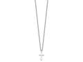 FJC Finejewelers Stainless Steel Polished Cross 18in Necklace 18 Inches x 10 mm