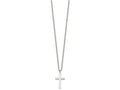 FJC Finejewelers Stainless Steel Cable Cross Necklace 18 Inches x 13 mm