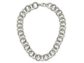 FJC Finejewelers Stainless Steel Polished Circle Link Necklace 17 Inches x 17.75 mm