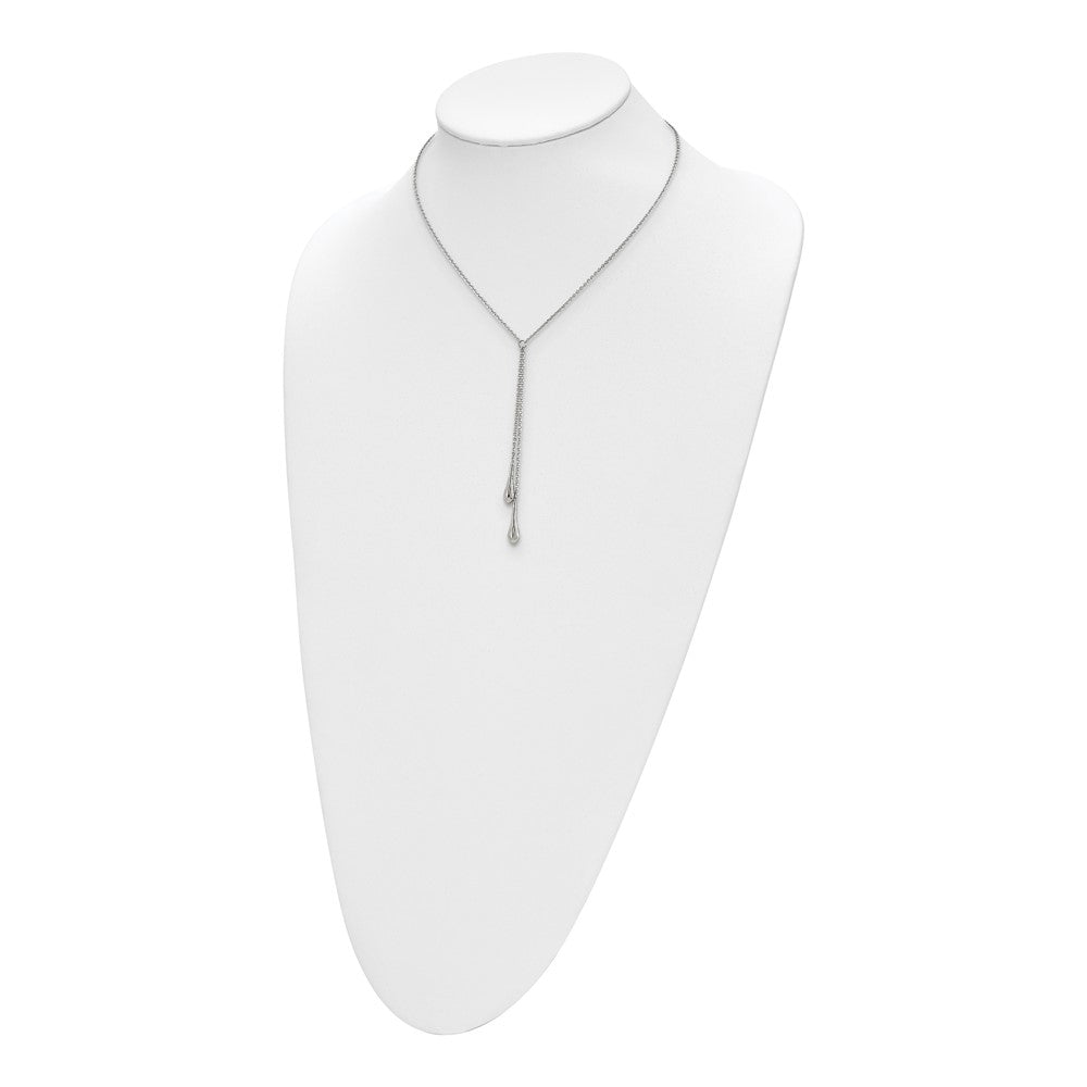 FJC Finejewelers Stainless Steel Fancy Polished with 3.5in Dangle 16.5in Necklace 19.5 Inches x 5.74 mm