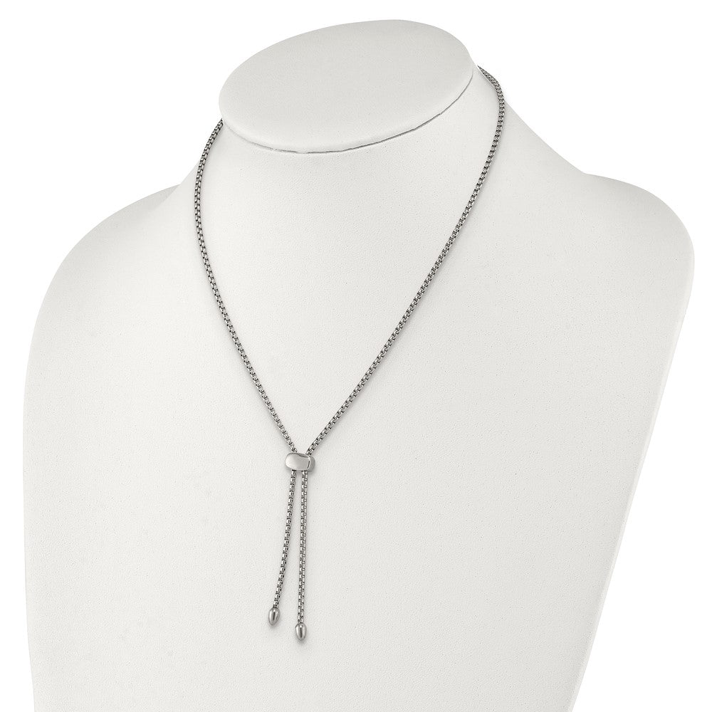 FJC Finejewelers Stainless Steel Polished Fancy Adjustable up to 20.5in Necklace 20.5 Inches x 6.2 mm