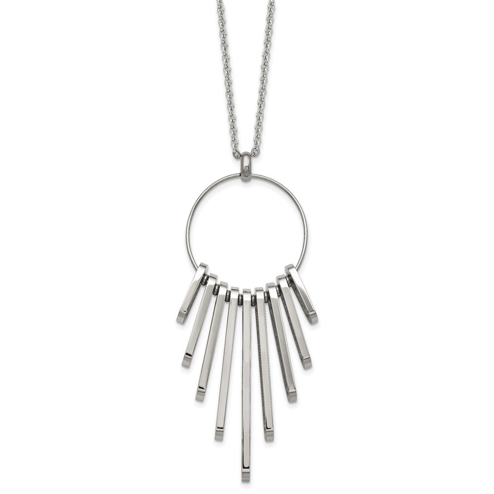FJC Finejewelers Stainless Steel Fancy Polished Necklace 20 Inches x 30.4 mm