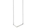 FJC Finejewelers Stainless Steel Cable Polished CZ Angled Bar Necklace 17.5 Inches x 1.3 mm
