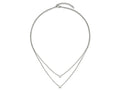 FJC Finejewelers Stainless Steel Fancy Two Strand Necklace 19 Inches x 5.95 mm