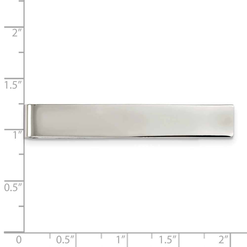 FJC Finejewelers Stainless Steel Tie Clip Polished Tie Bar / Money Clip 49 x 8 mm