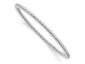 FJC Finejewelers 925 Sterling Silver Bead and Beaded 6.5in 3.00mm Beaded Stretch Bracelet 6.5 Inches x 3 mm