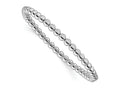 FJC Finejewelers 925 Sterling Silver Bead and Beaded 6.5in 4.00mm Beaded Stretch Bracelet 6.5 Inches x 4 mm