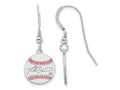 FJC Finejewelers 925 Sterling Silver Mookie Betts MLBPA Signature Epoxy Earrings 31 x 12 mm