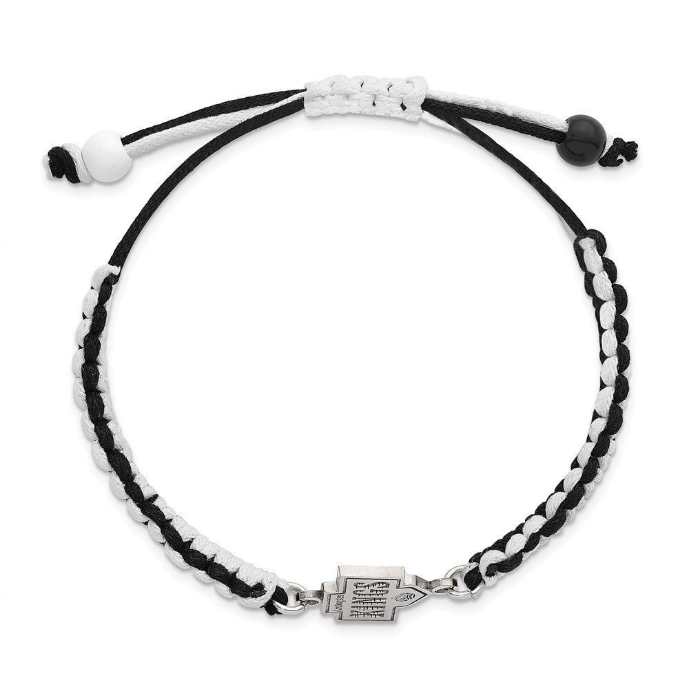 LogoArt Stainless Steel NHL LA Kings Adjustable Cord Bracelet