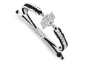 LogoArt Stainless Steel NHL LA Kings Adjustable Cord Bracelet