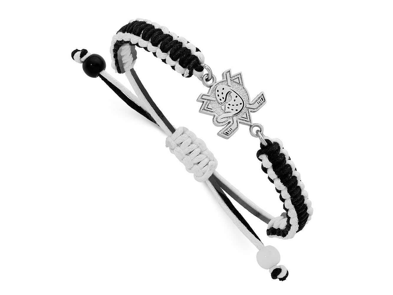 LogoArt Stainless Steel NHL Anaheim Ducks Adjustable Cord Bracelet