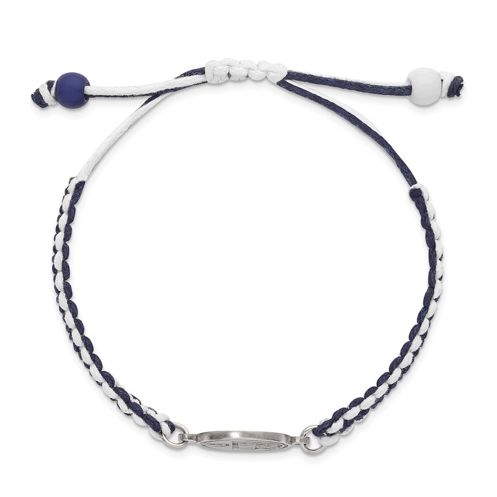 LogoArt Stainless Steel NHL Edmonton Oilers Adjustable Cord Bracelet