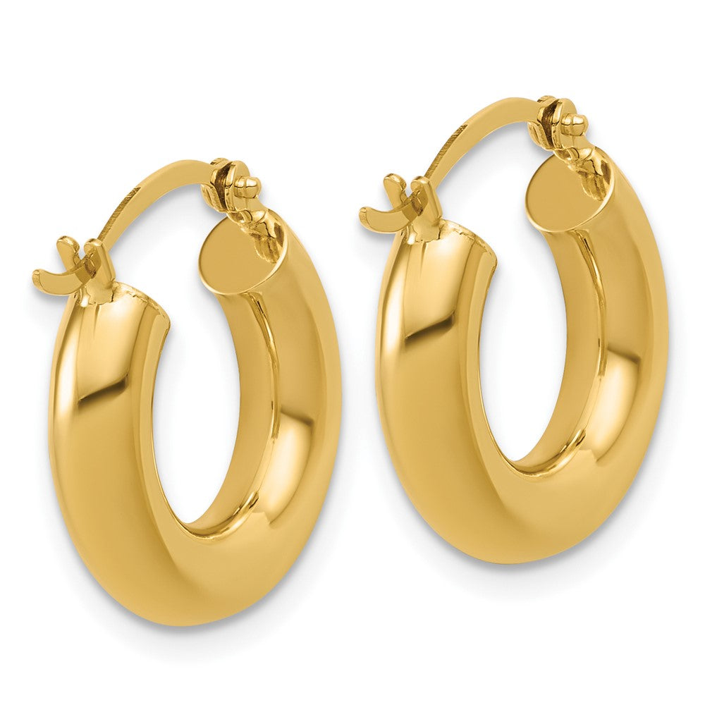 FJC Finejewelers 14 kt Yellow Gold Polished x 17mm Tube Hoop Earrings 17 mm x 4 mm
