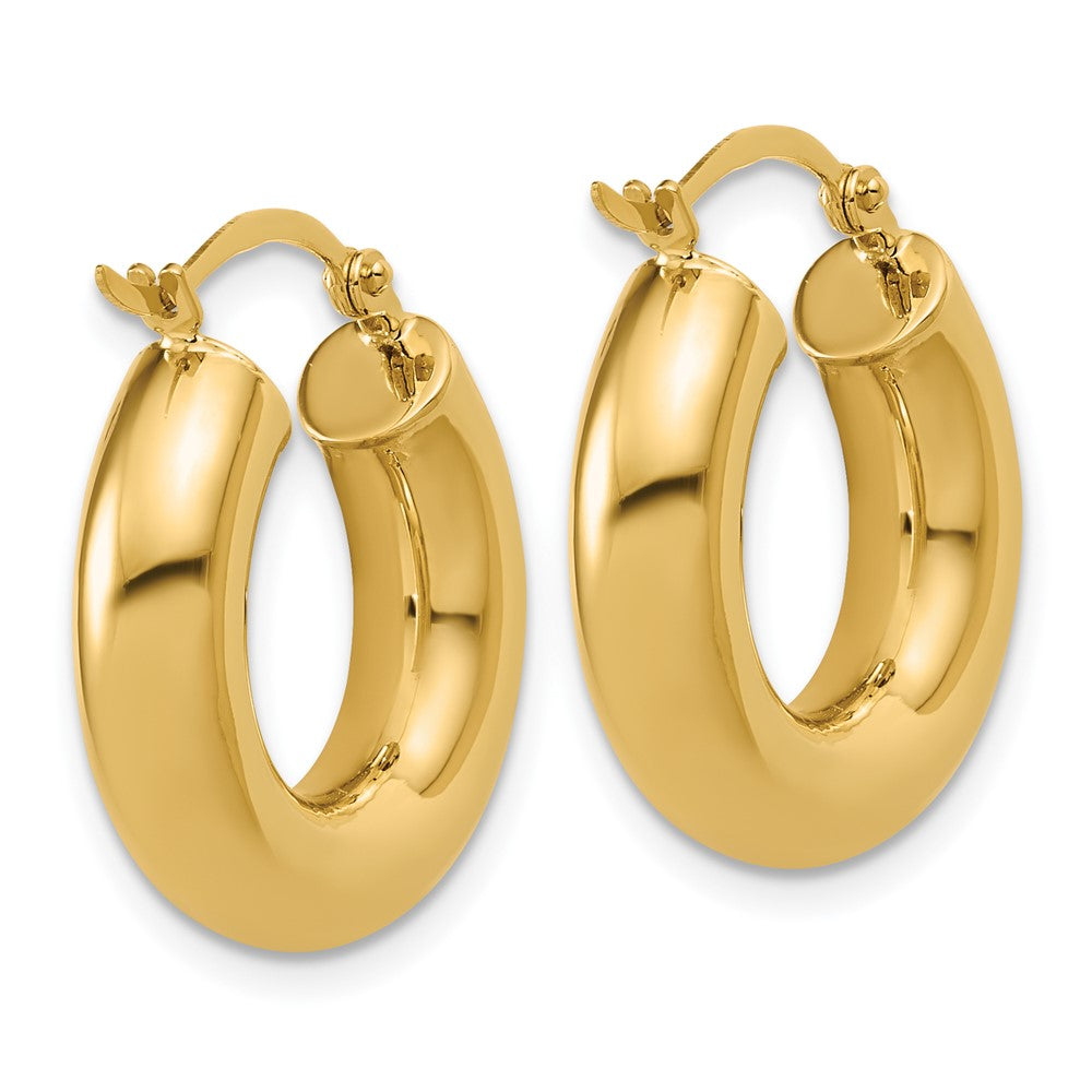 FJC Finejewelers 14 kt Yellow Gold Polished x 20mm Tube Hoop Earrings 20 mm x 5 mm