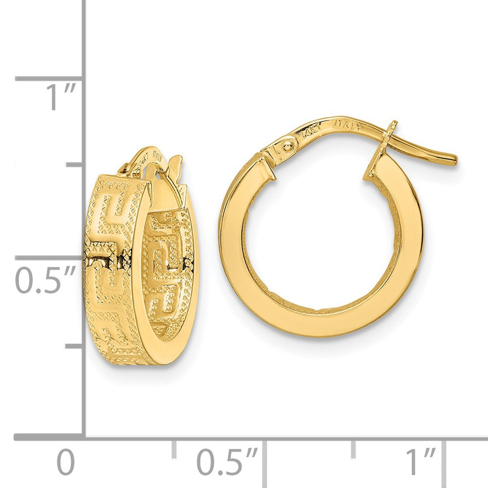 FJC Finejewelers 14 kt Yellow Gold Polished Hoop Earrings 15 x 14 mm