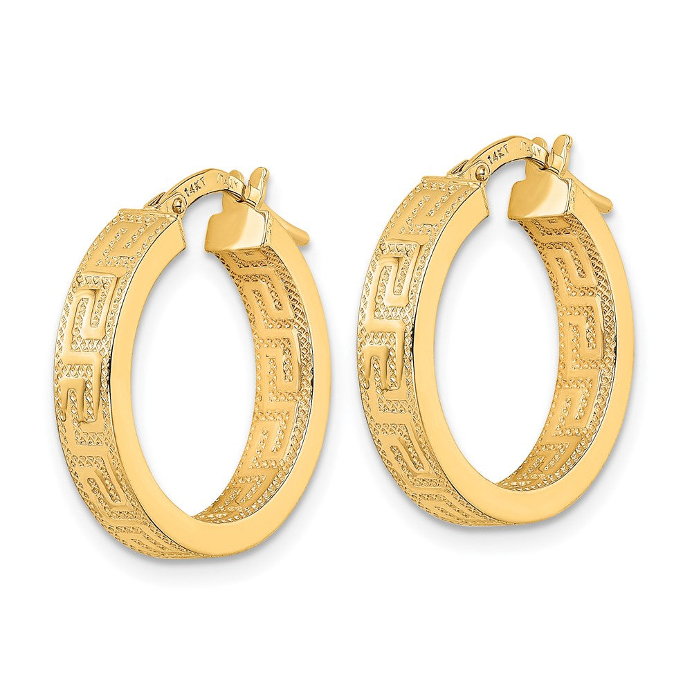 FJC Finejewelers 14 kt Yellow Gold Polished Hoop Earrings 20 x 18 mm