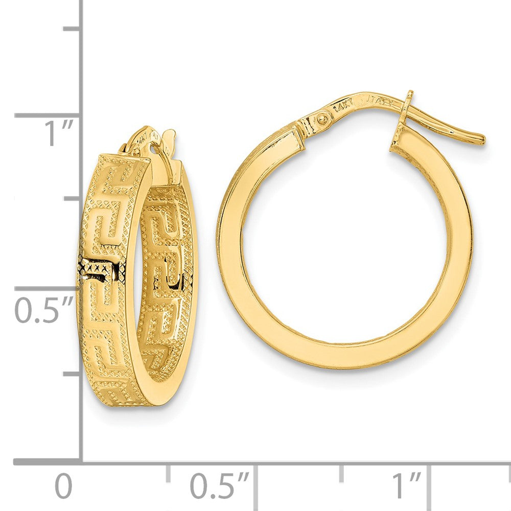 FJC Finejewelers 14 kt Yellow Gold Polished Hoop Earrings 20 x 18 mm