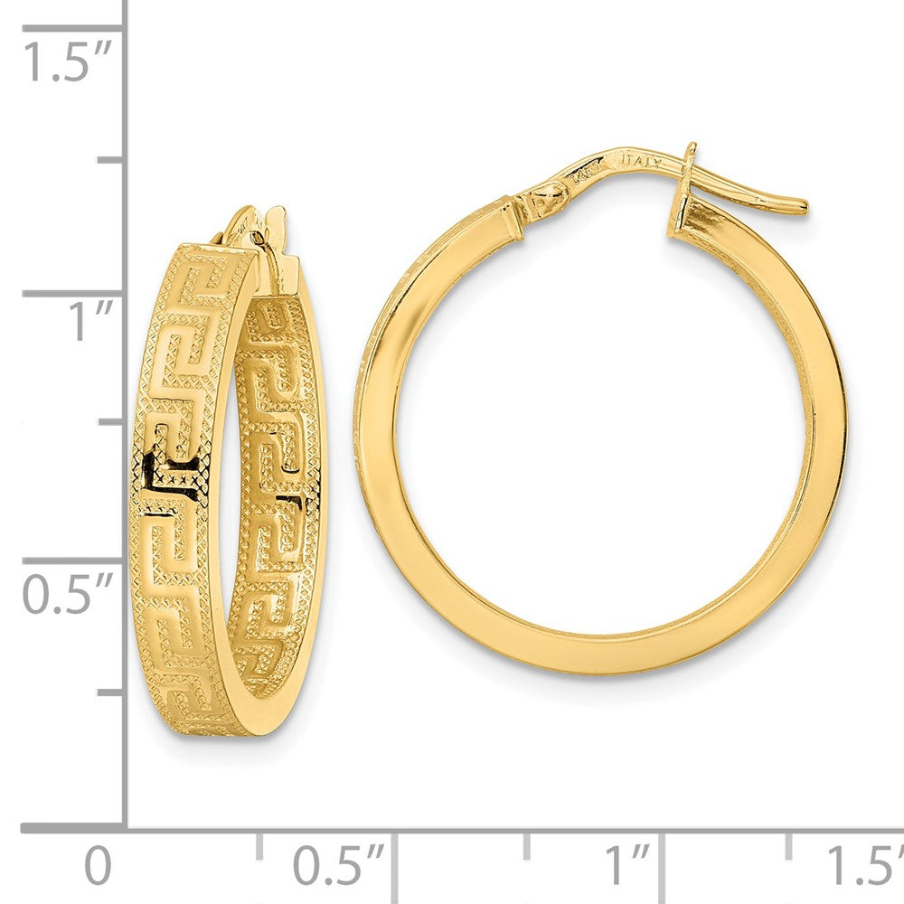 FJC Finejewelers 14 kt Yellow Gold Polished Hoop Earrings 24 x 23 mm