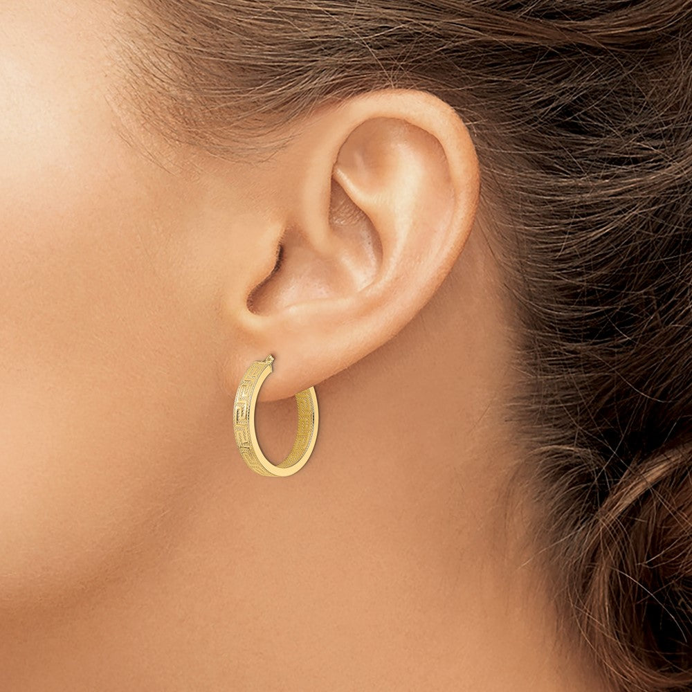 FJC Finejewelers 14 kt Yellow Gold Polished Hoop Earrings 24 x 23 mm